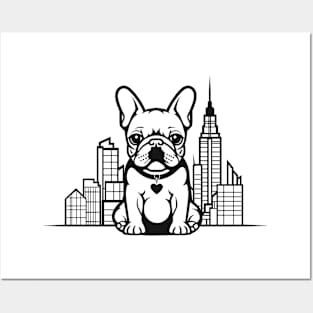 French Bulldog Dog Pet Animal World Furry Friend Vector Graphic Posters and Art